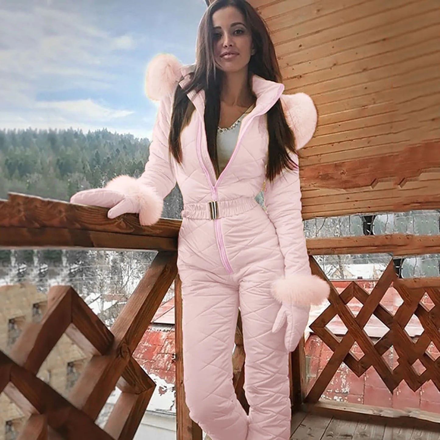 Norvielle Damen Winteroverall Elegantes Design