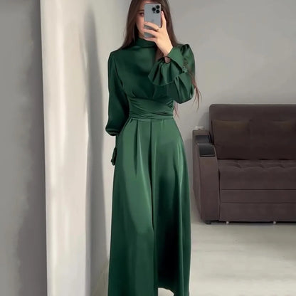 Norvielle Damen Abendkleid Schimmerndes Jersey