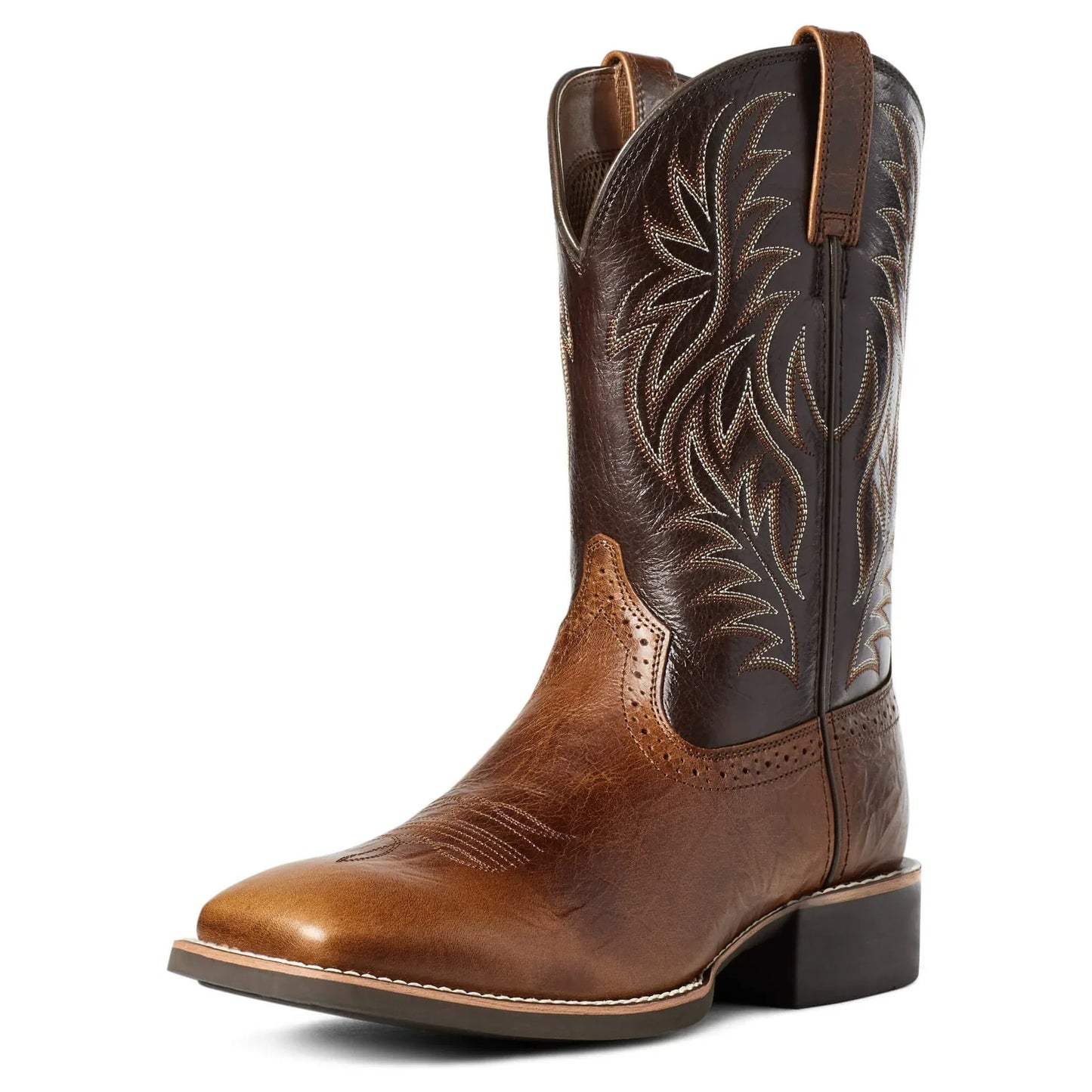 Herren Westernstiefel Mittelhoch Stickerei