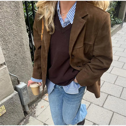 Elegante e Wildlederjacke