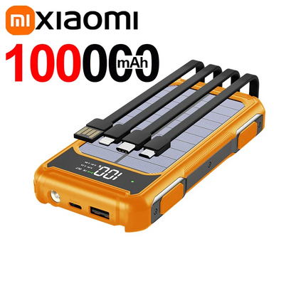 Voltora Powerbank 20.000mAh 4-in-1 Kabel Schnellladung LED