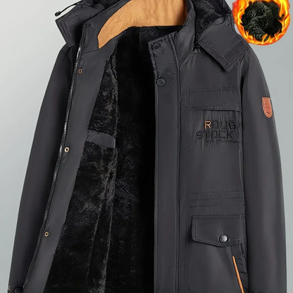 Herren Wintermantel Sportlich Nylon Wasserdicht