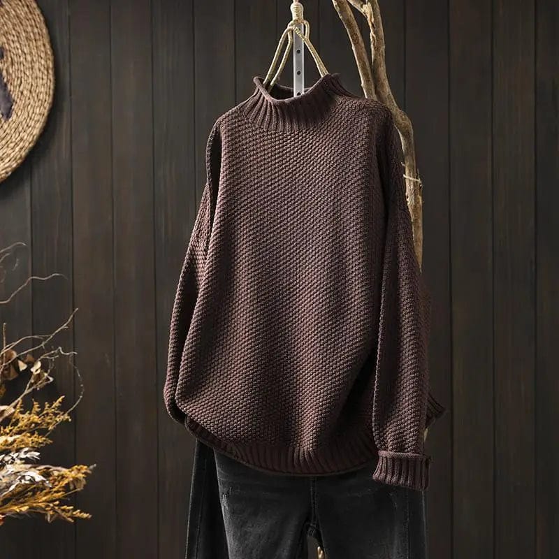Damen Rollkragenpullover Elegantes Design Locker Fall