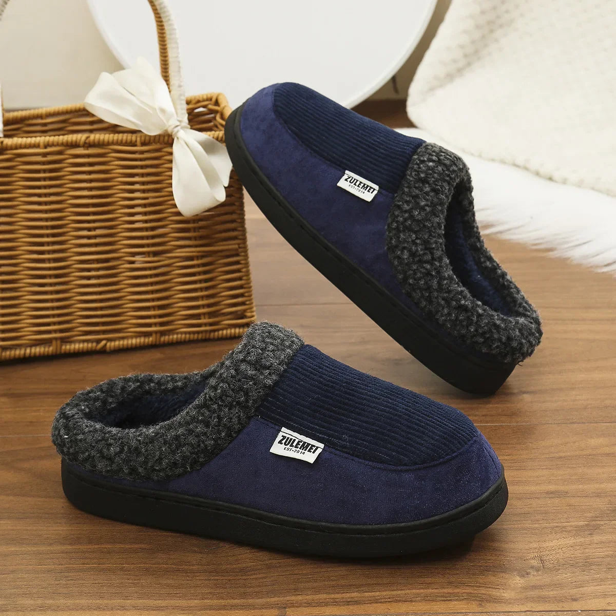 Chatham Unisex Hausschuhe Memory Foam Weich Plüsch Rutschfest