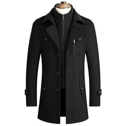 Norvielle Herren Wollmantel Trend