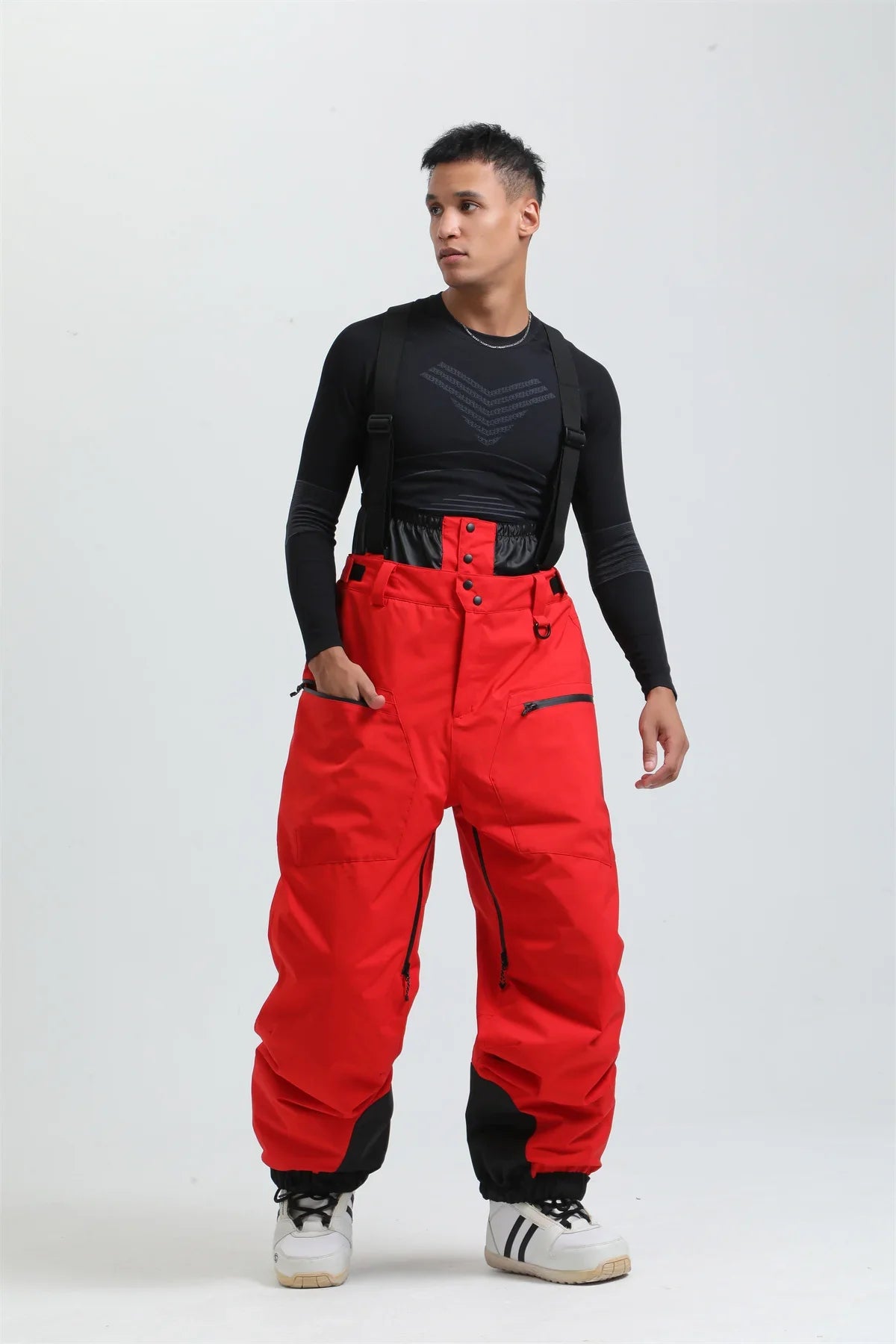Unisex Skihose Trägersystem Funktionsmaterial