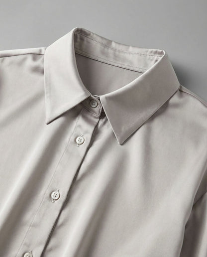 Damen Seidenbluse Elegantes Design Vintage Optik