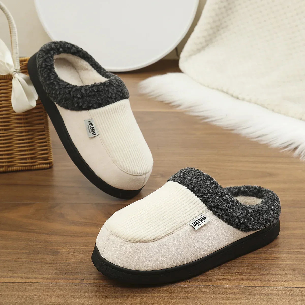 Chatham Unisex Hausschuhe Memory Foam Weich Plüsch Rutschfest