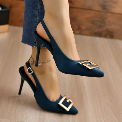Damen High Heels Sandalen Mittel Absatz