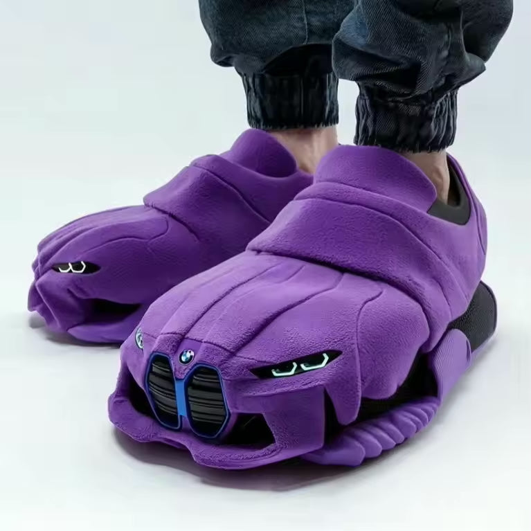 Damen Pantoffeln Rutschfeste Sohle Auto-Design