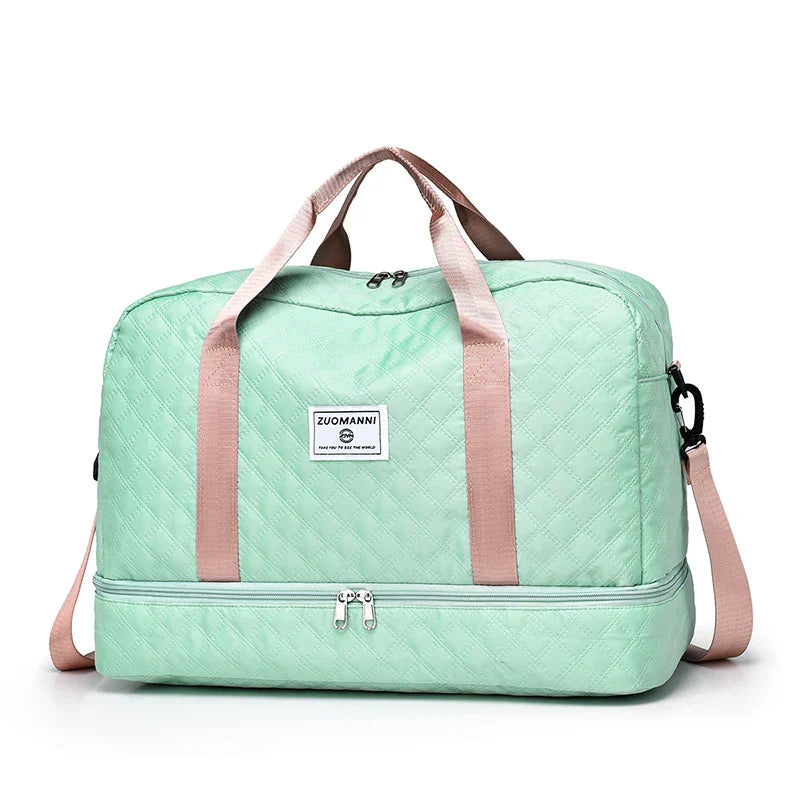 Reisetasche Leicht Diamantmuster Kabinentauglich Faltbar