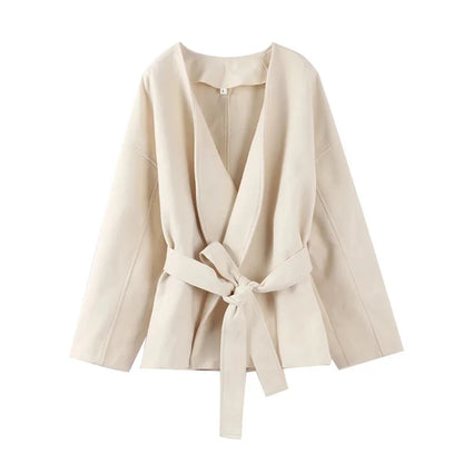 Damen Winterjacke mit Gürtel Elegantes Design