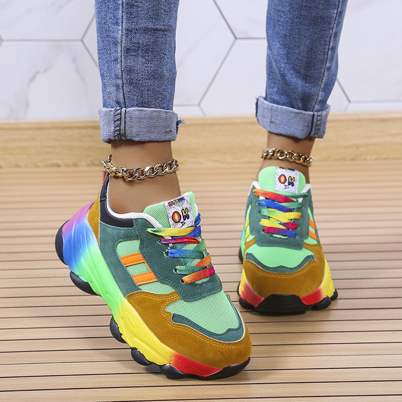Bunte Damen Orthopädische Laufschuhe Stil