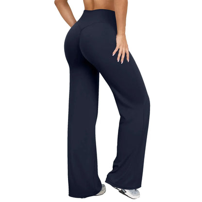 Damen Yoga Hose Weite Bein Lockere Passform