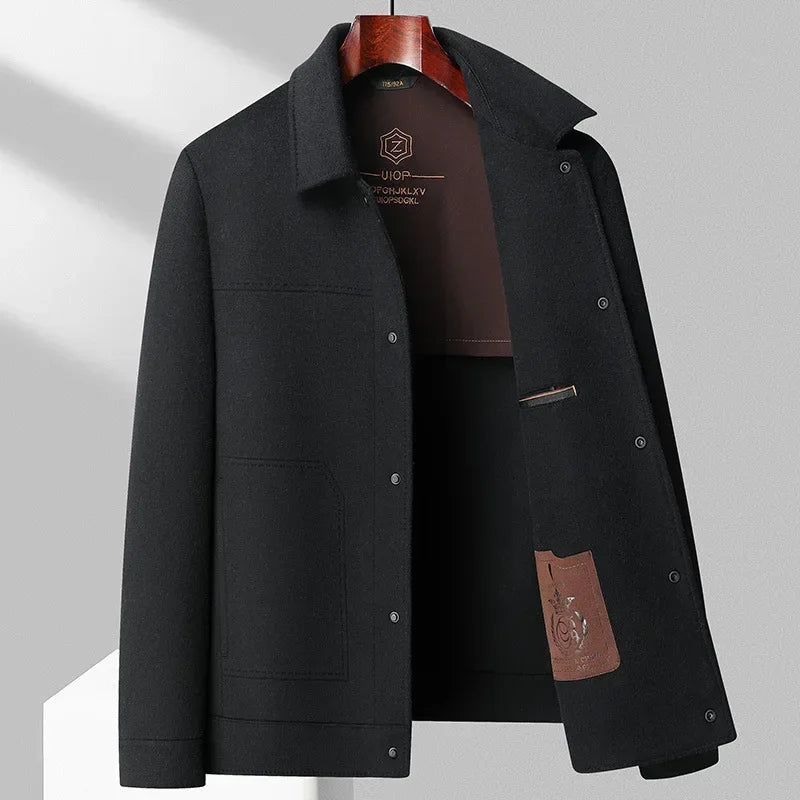 Herren Übergangsjacke Strukturiert Vielseitig Beige