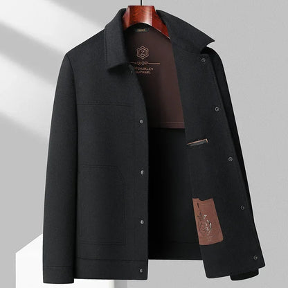 Herren Übergangsjacke Strukturiert Vielseitig Beige