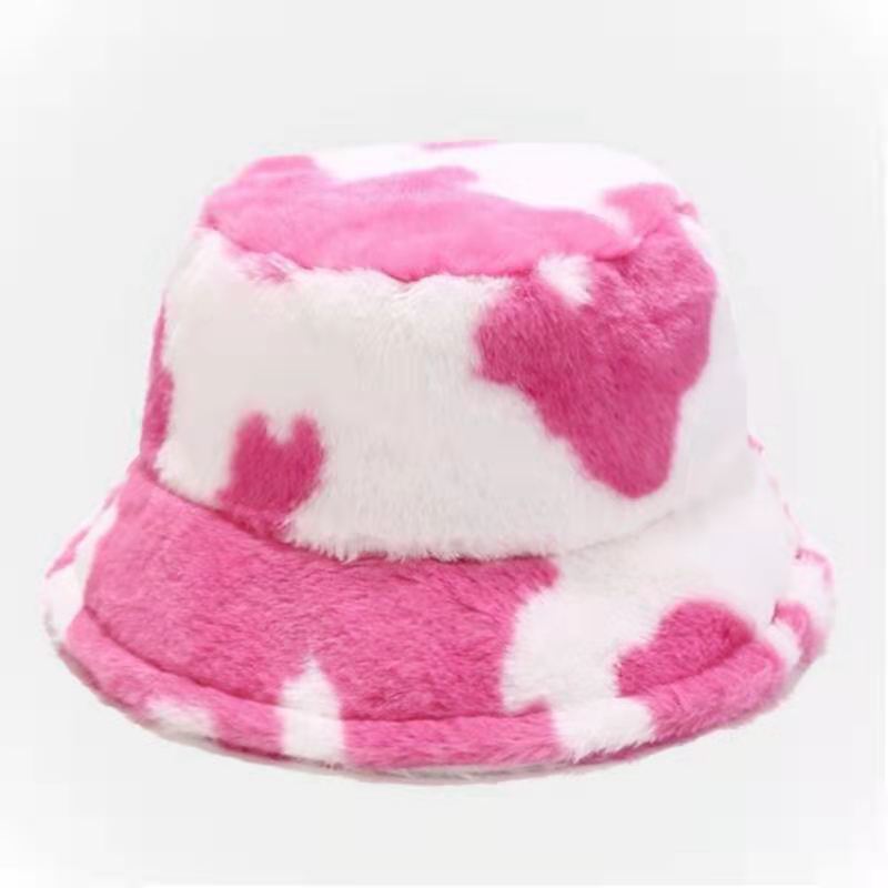 Weiche Unisex Mütze Warm Plüsch Winter Bucket Hat → Weiche Unisex