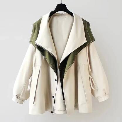 Damen Übergangsjacke Moderner Layer-Look Frühjahr Herbst - Norvielle