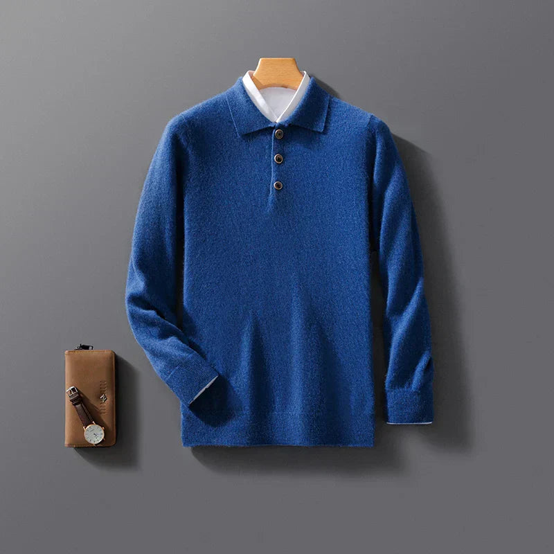 Belford Herren Polo aus Kaschmir