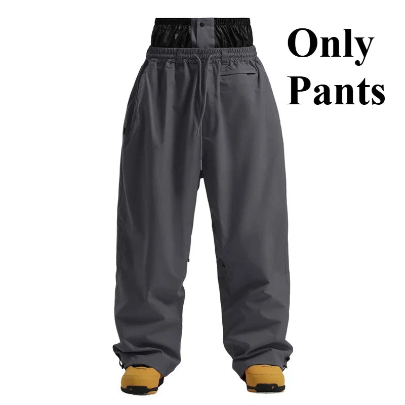 Herrenhose Lockere Fit Weite Beinform Mit Taschen