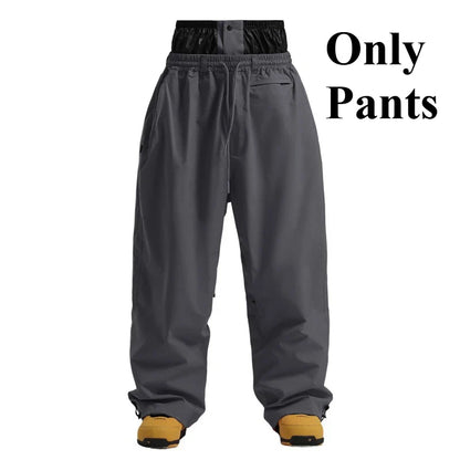 Herrenhose Lockere Fit Weite Beinform Mit Taschen
