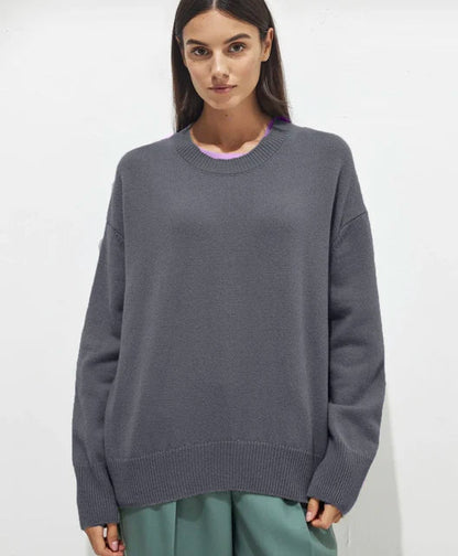 Damen Kaschmirpullover Elegantes Design Kuschelweich Beige