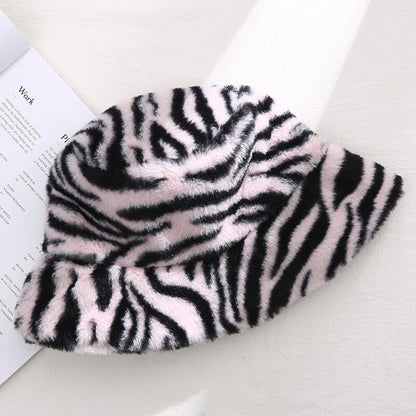 Weiche Unisex Mütze Warm Plüsch Winter Bucket Hat → Weiche Unisex