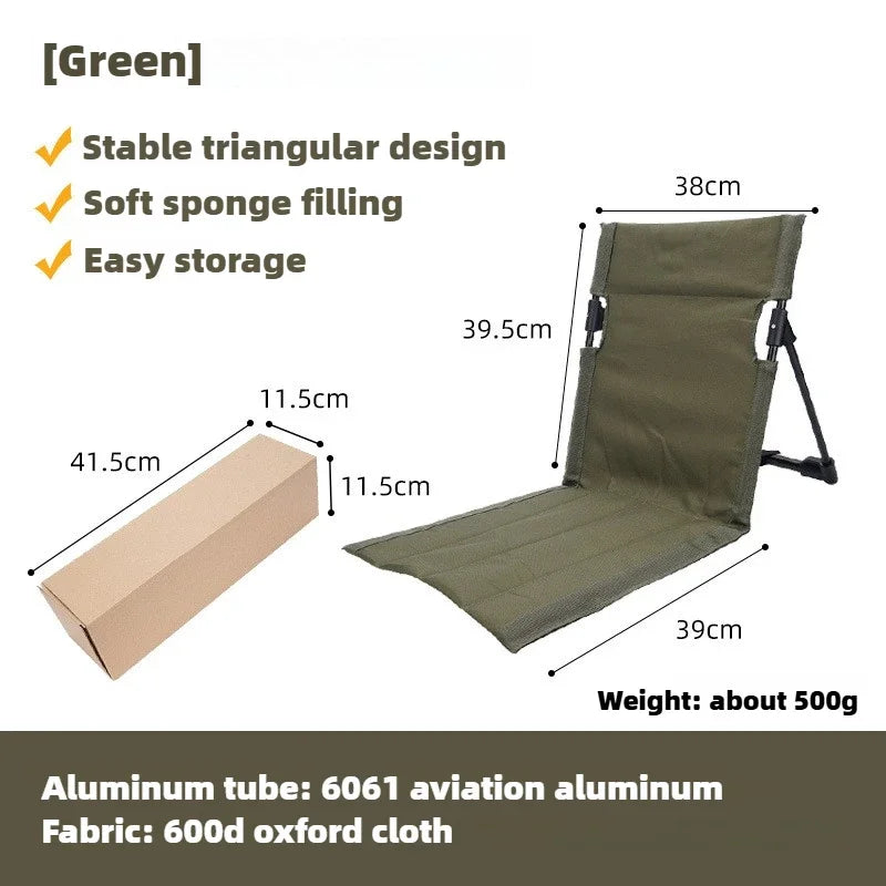 Camping Klappstuhl Aluminiumrahmen Gepolstert Wetterfest Ultraleicht