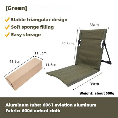 Camping Klappstuhl Aluminiumrahmen Gepolstert Wetterfest Ultraleicht