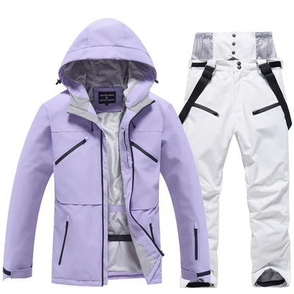 Unisex Skianzug 2-teilig Wasserdicht Funktionstil