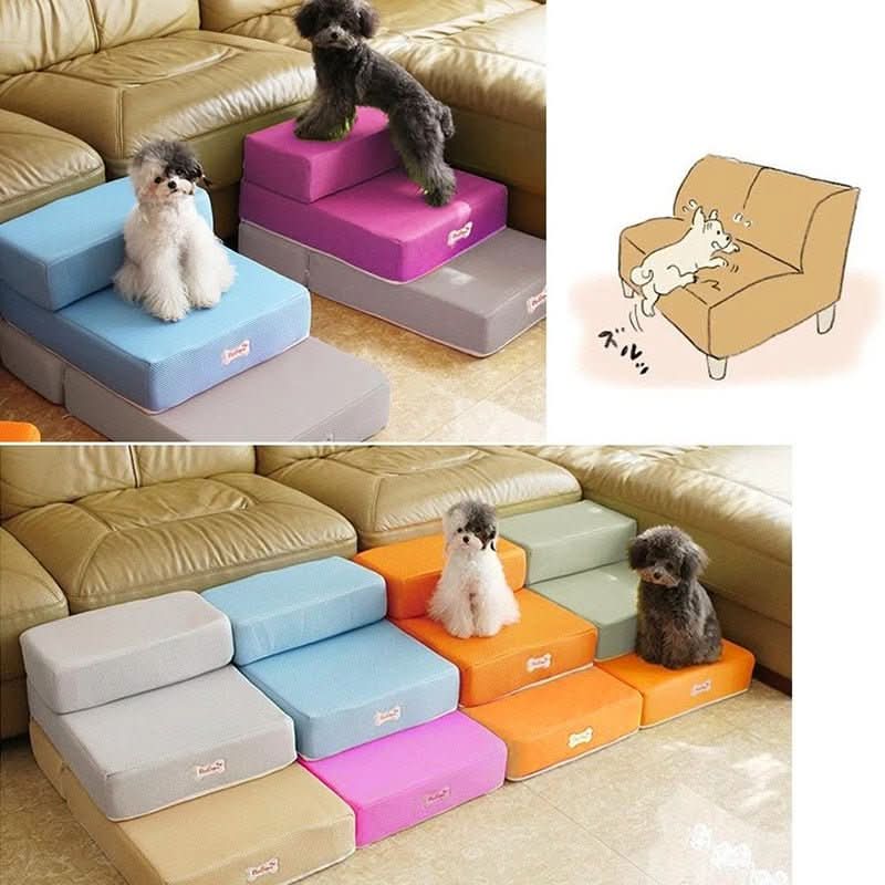 Hundetreppe Gelenkschonend für Sofa Bett Holz