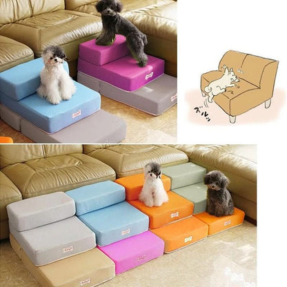 Hundetreppe Gelenkschonend für Sofa Bett Holz