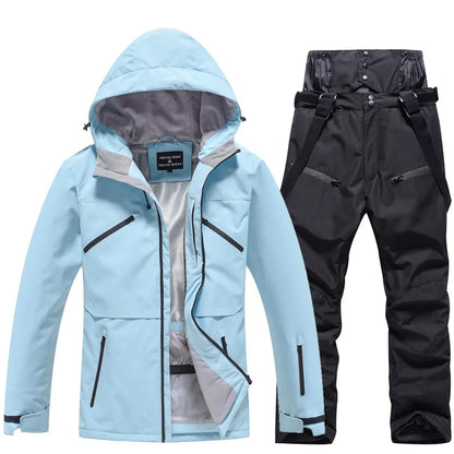 Unisex Skianzug 2-teilig Wasserdicht Funktionstil