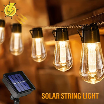 LED Solar Lichterkette Wasserdicht IP44 Für Garten Terrasse Camping