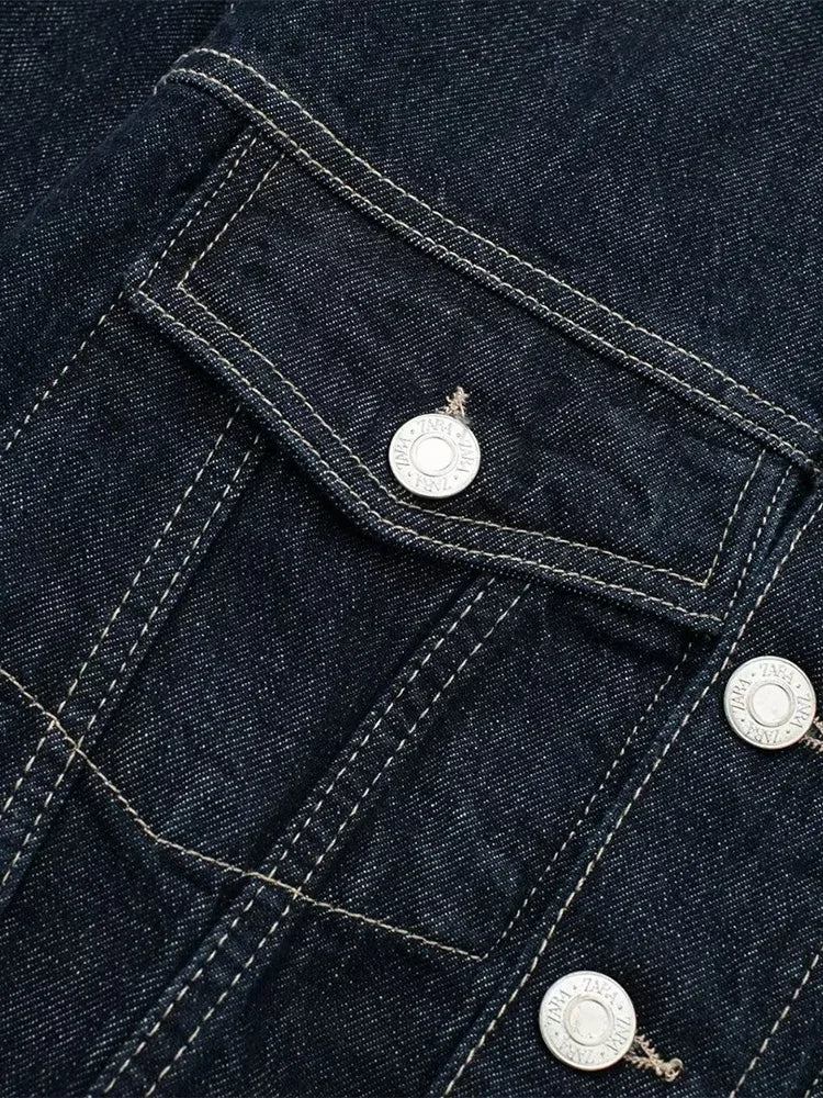 Norvielle Damen Denim-Jacke Stilvoll