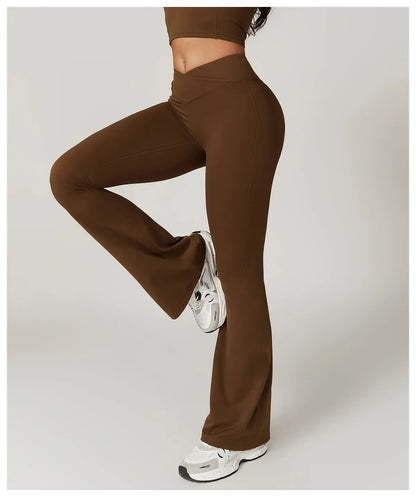 Damen Yoga Hose Hohe Taille Mit Seitlichem Bundabschluss