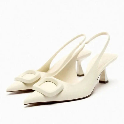 Luca | Weiße Gala-Pumps mit Absatz Zendoo.de