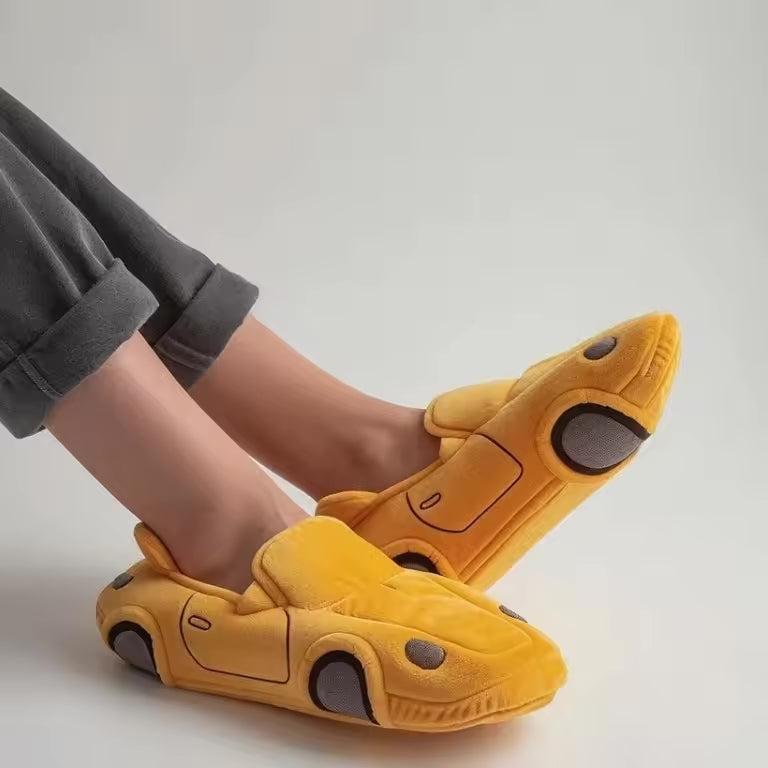 Damen Pantoffeln Rutschfeste Sohle Auto-Design