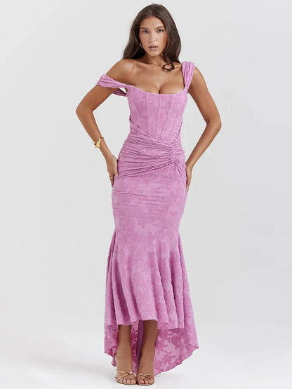 Gerafftes Damenkorsettkleid Tiefes Dekolleté