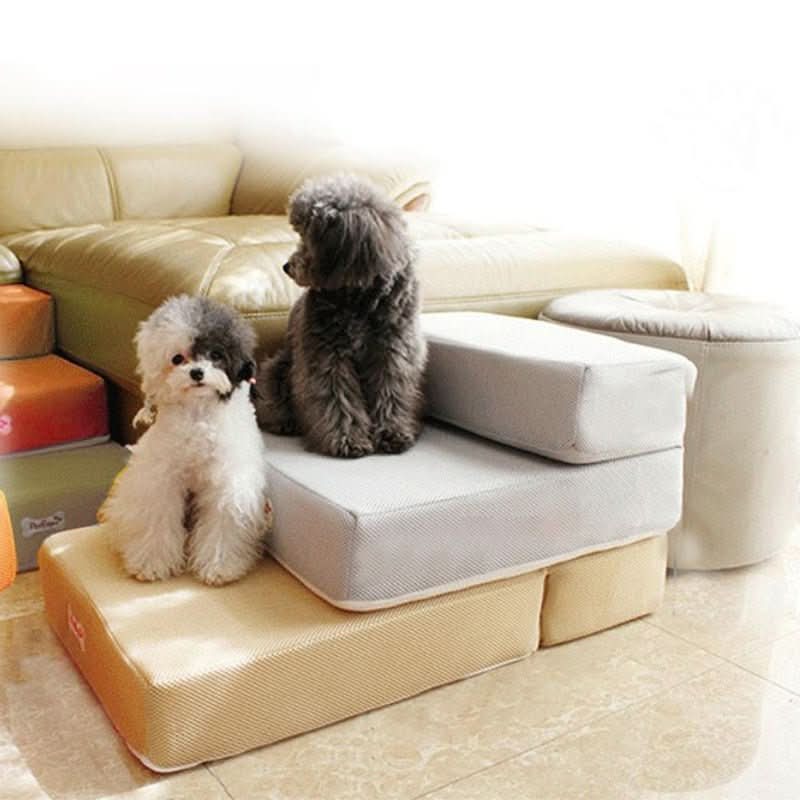 Hundetreppe Gelenkschonend für Sofa Bett Holz - Norvielle