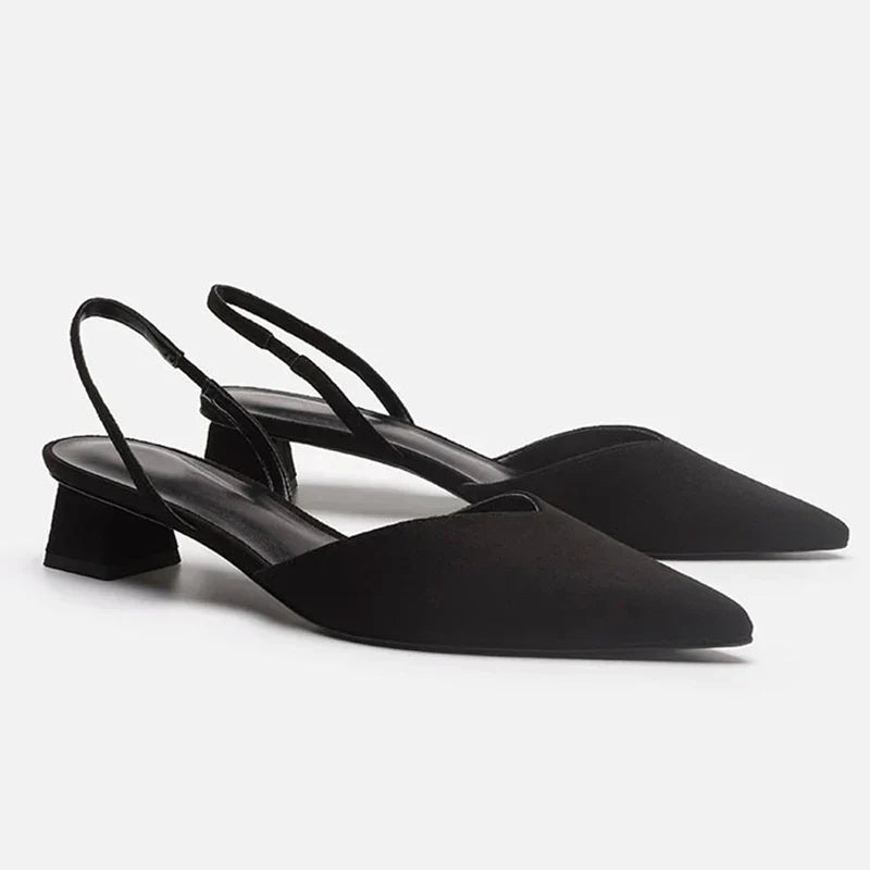 Izara Damen Slingback Schuhe Spitz Absatz