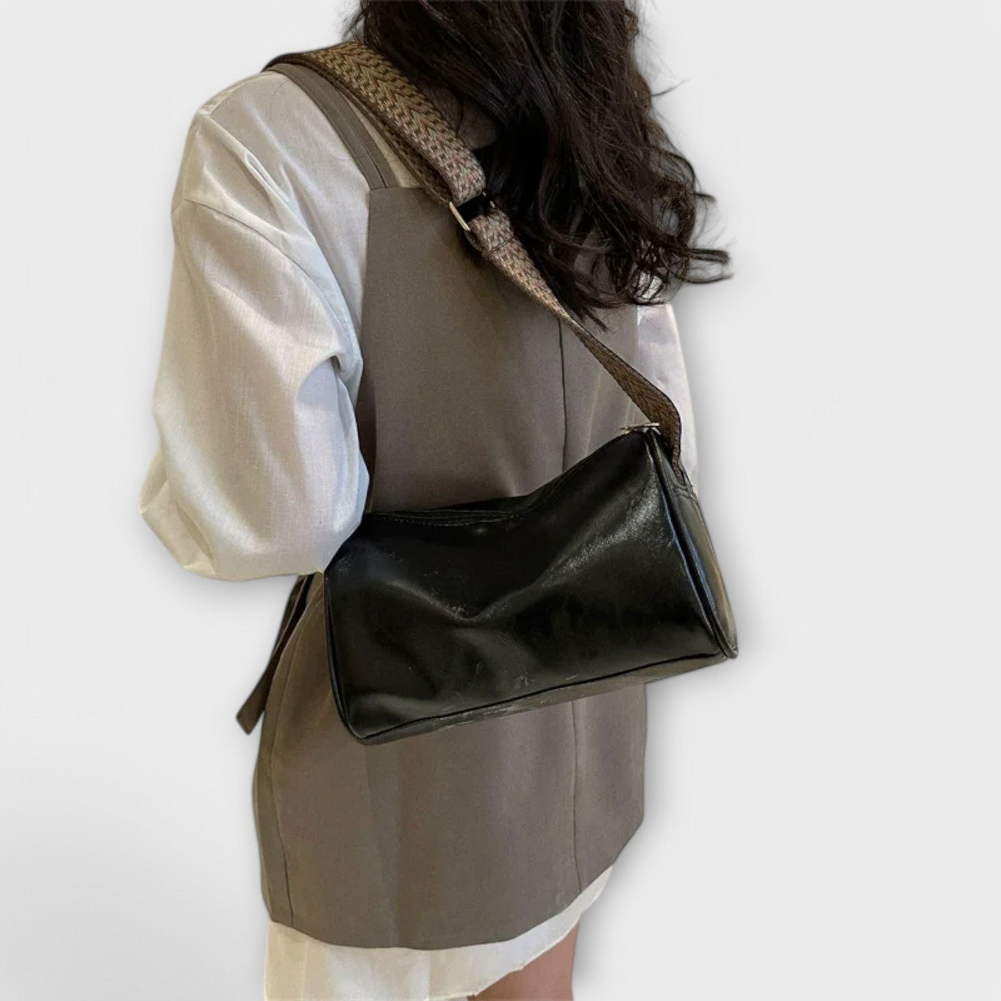 Anke Damen Schultertasche Alltag Leder