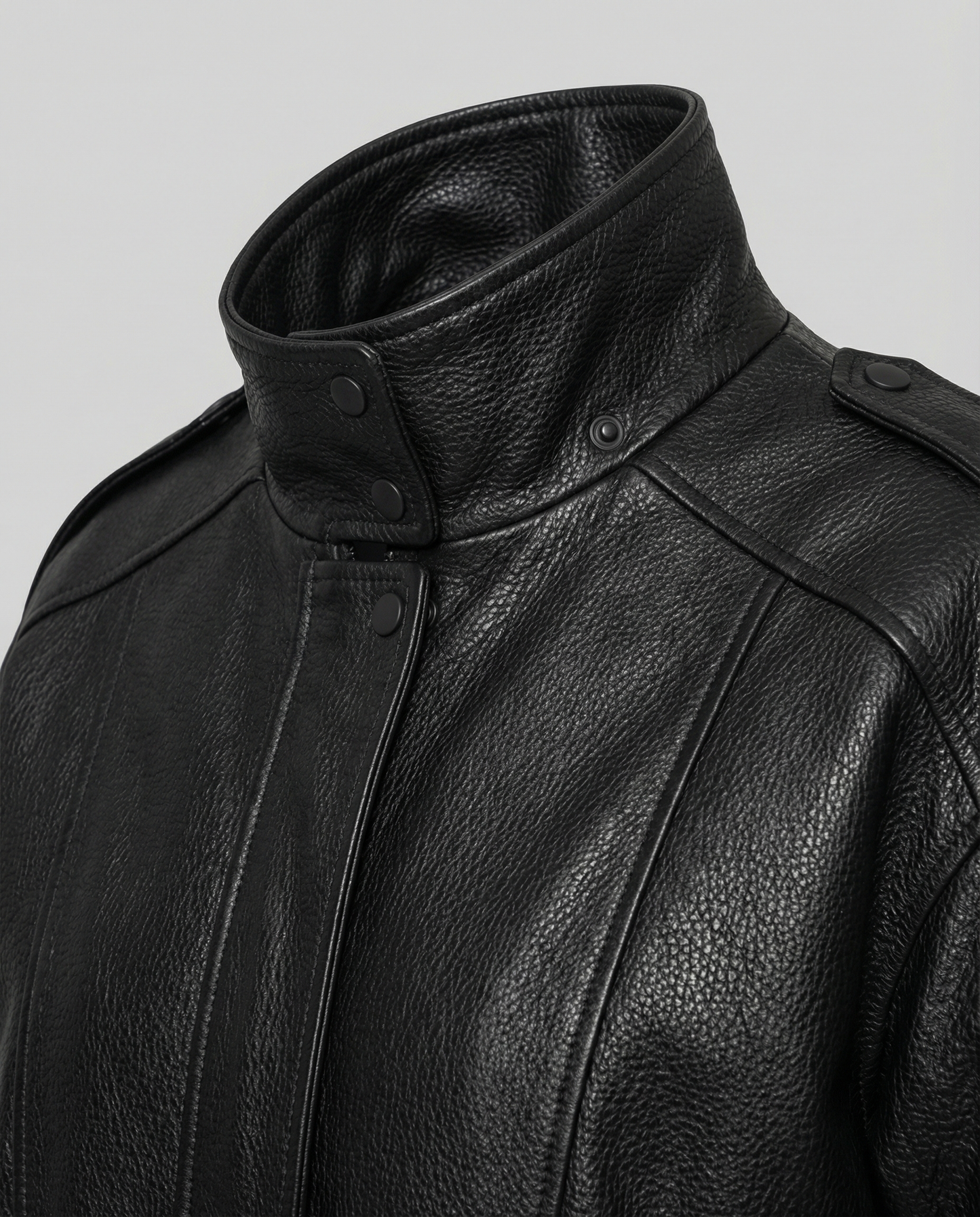 Damen Lederjacke Asymmetrisch