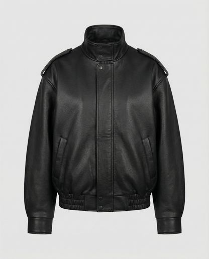 Damen Lederjacke Asymmetrisch