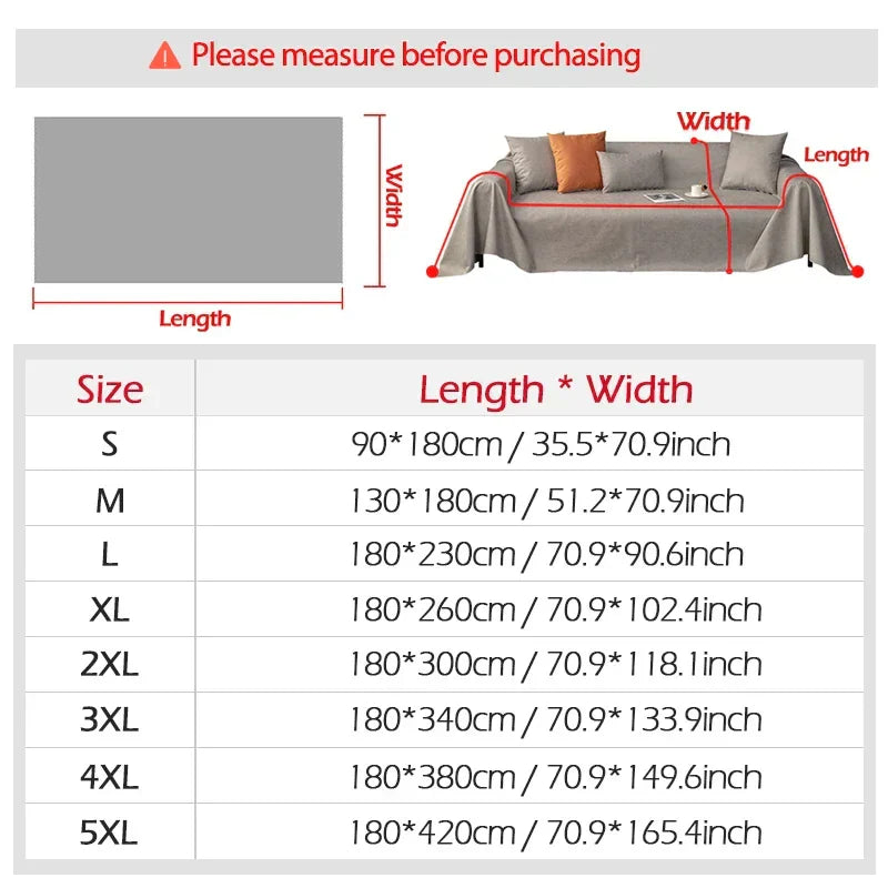 Wasserfeste Sofa-Decke Kratzfest Staubschutz Beige
