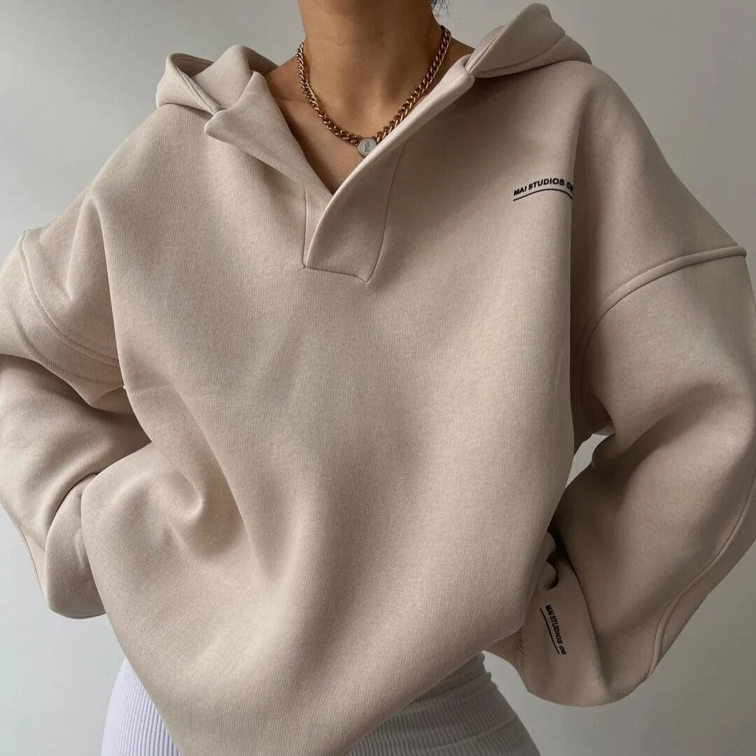 Damen Lässiger Kapuzenpullover Norvielle Winter