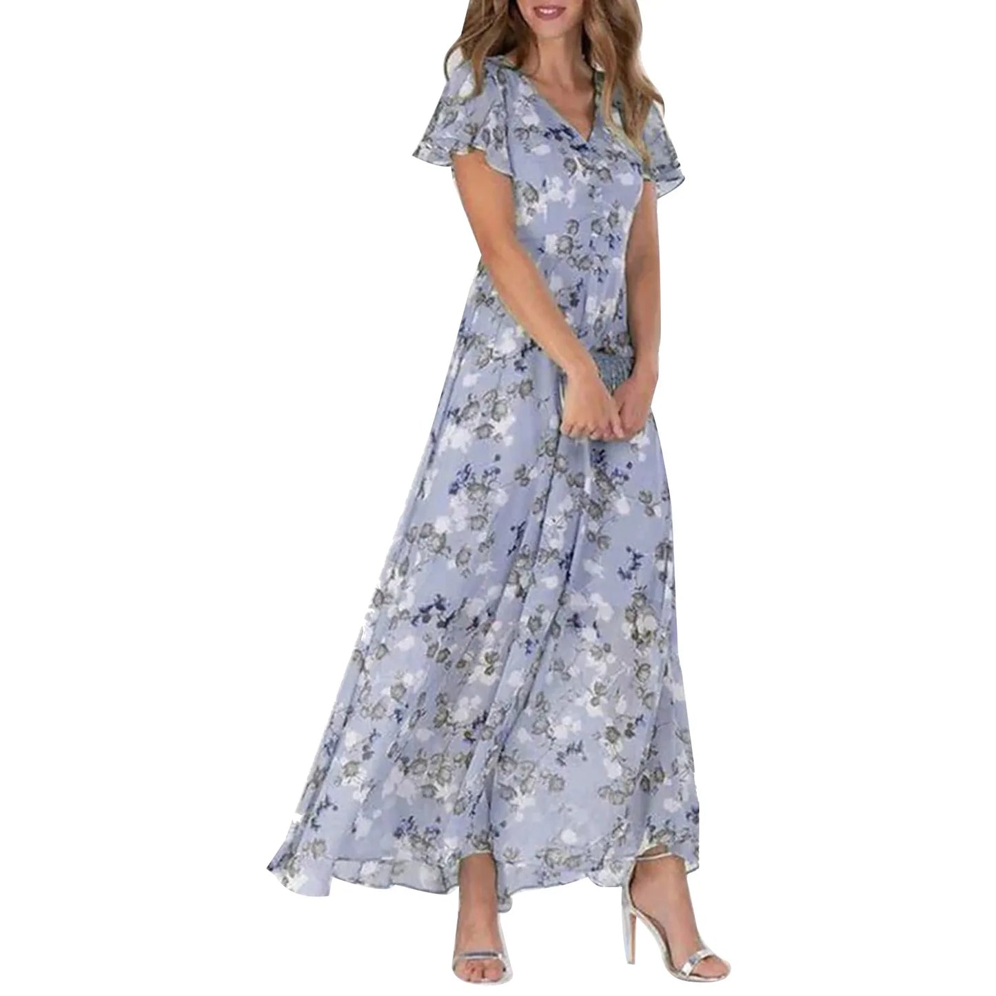 Norvielle Damen Sommerkleid Leicht Strandkleid