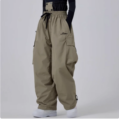 Norvielle Damen Baggy Skihose Wasserdicht
