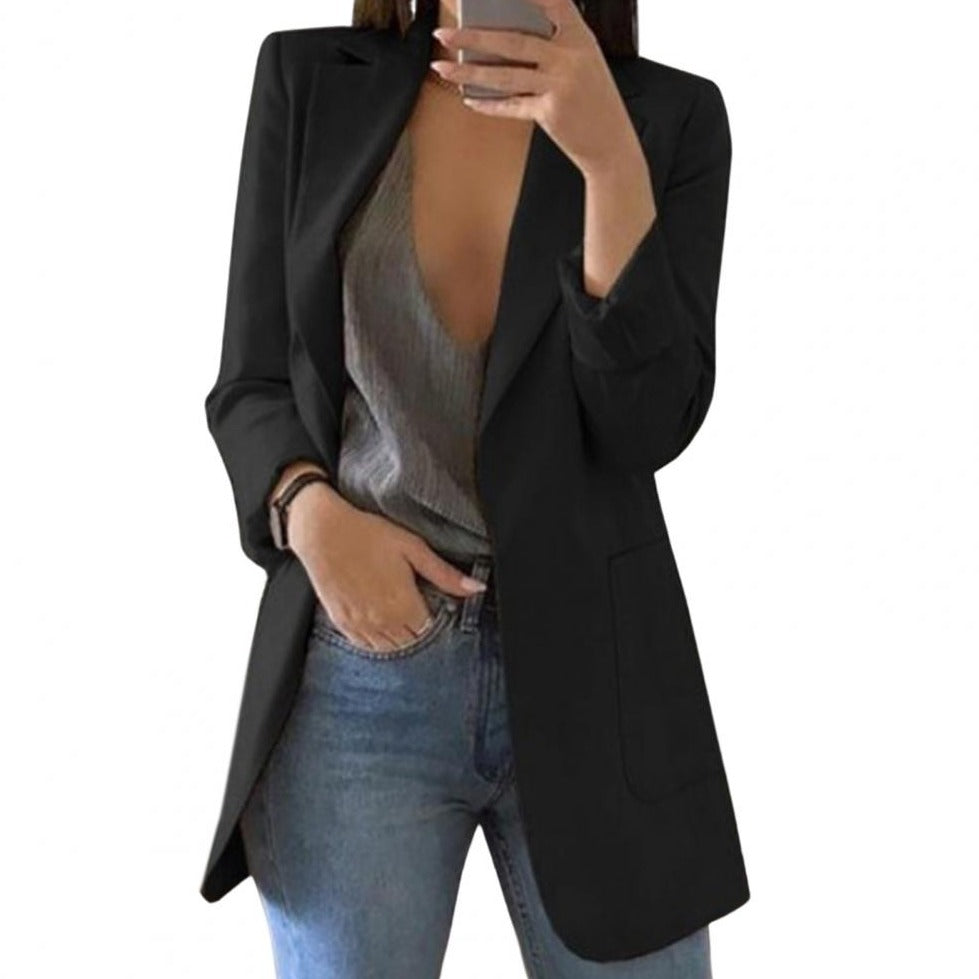 Damen Blazer Beruflich Geschnitten - Norvielle