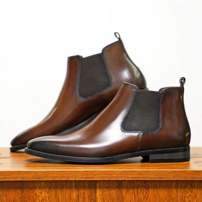 Herren Stiefeletten Schlichte Form